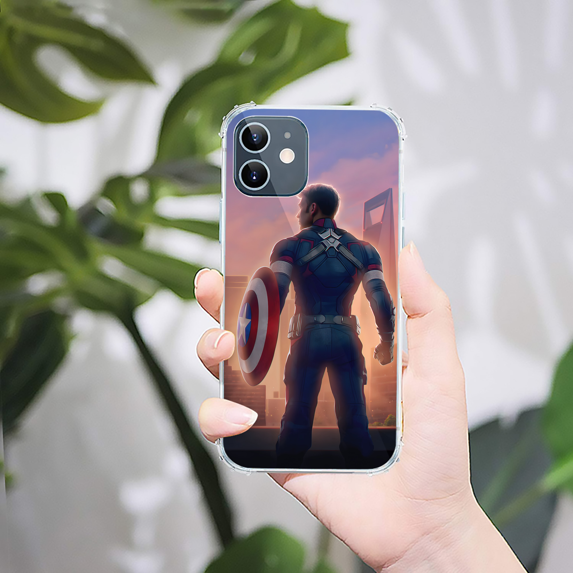 （画像用） アベンジャーズ The Avengers 【iPhone 12シリーズ対応】透明スマホケース（クリアソフトケース）